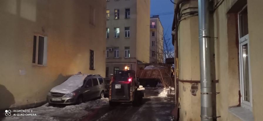 Погрузка и вывоз снега по адресу ул. Курская д. 5 