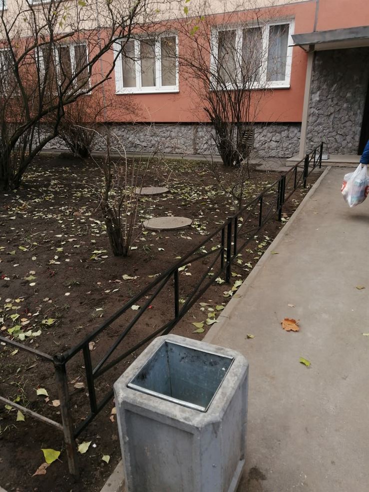 Установка газонного ограждения по адресу ул. Белградская д. 10 к. 1 