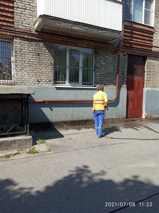 Мытье фасада по адресу Волковский пр. д. 128