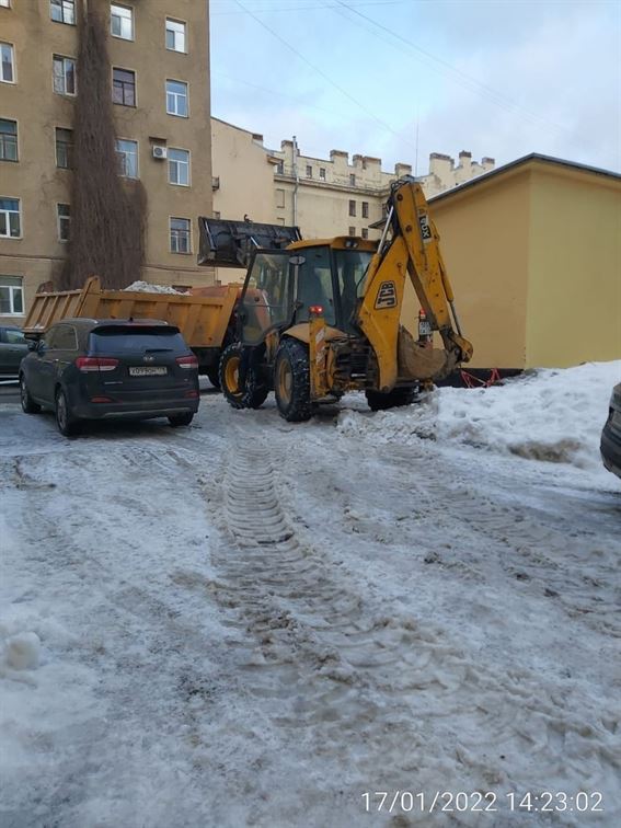 Погрузка и вывоз снега по адресу пр. Лиговский д. 130