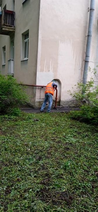 Мытье фасада по адресу ул. Дубровская д. 8