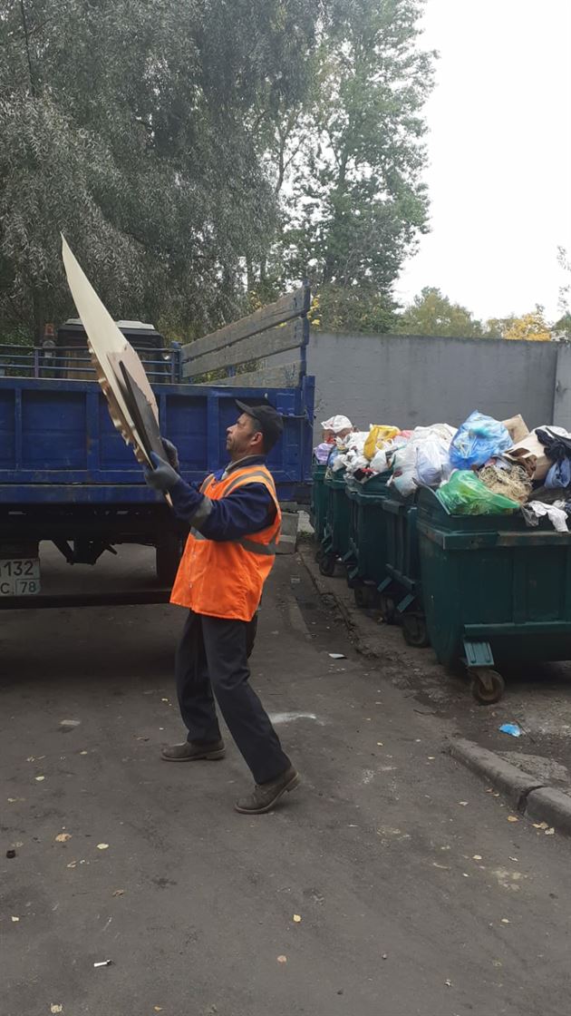 Погрузка и вывоз крупногабаритного мусора 