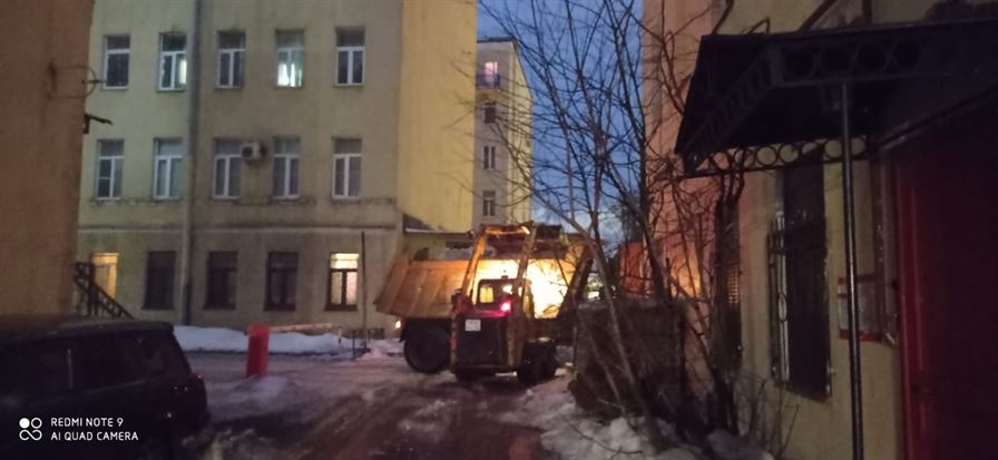 Погрузка и вывоз снега по адресу ул. Курская д. 5 