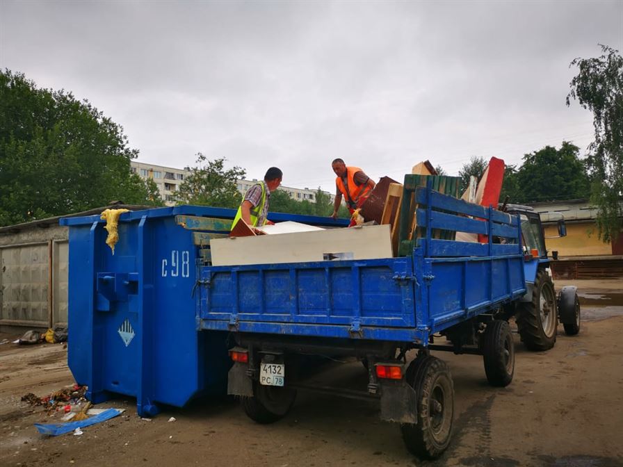 Погрузка и вывоз крупногабаритного мусора