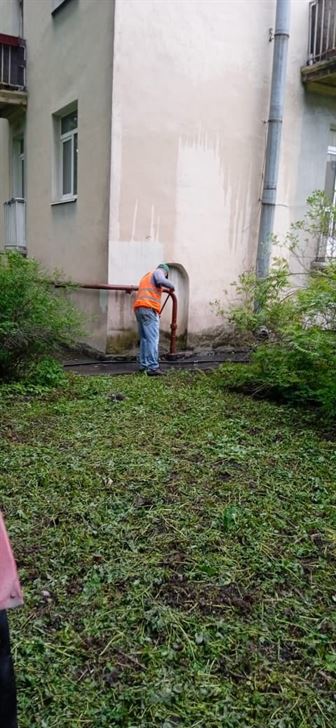 Мытье фасада по адресу ул. Дубровская д. 8